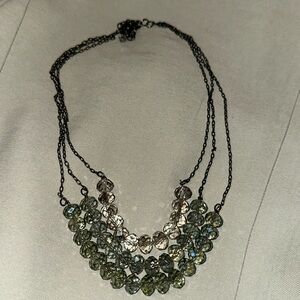 Elegant Multi-Strand Crystal Necklace